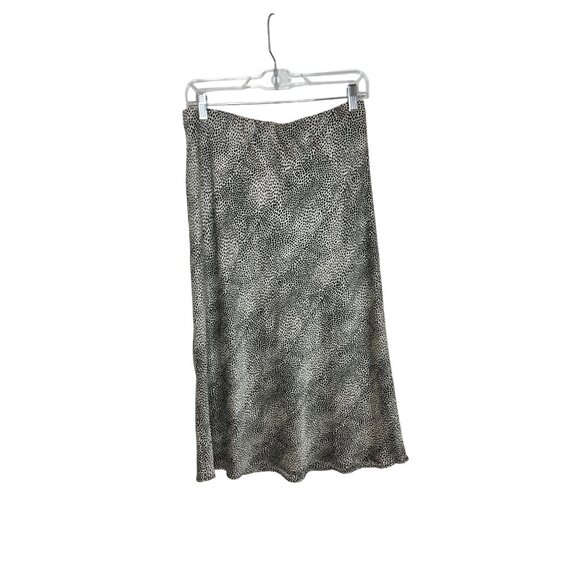 re:named Black and White Leopard Print Midi Skirt - Size L - Picture 5 of 7